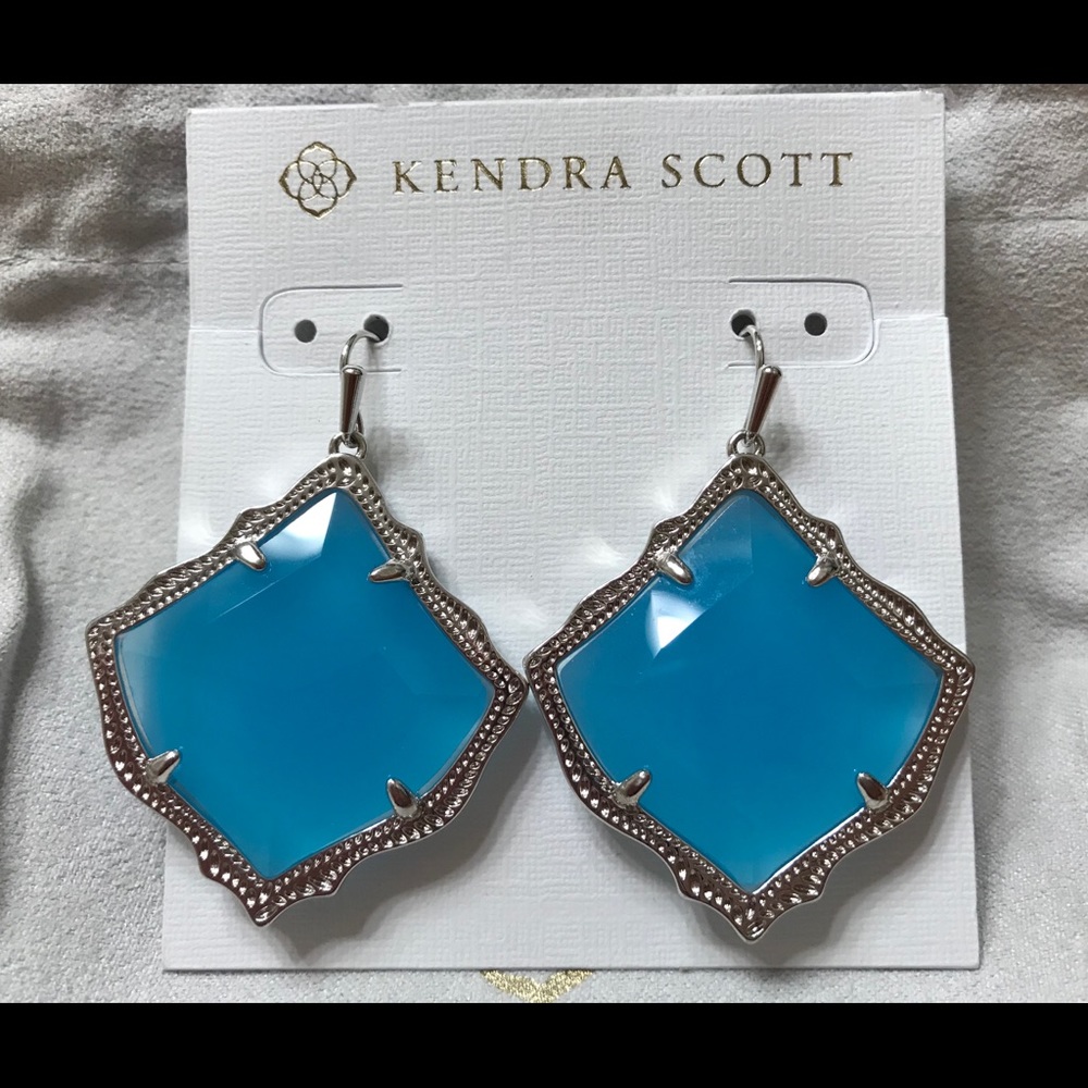 Kendra Scott Aqua Chalcedony Kirsten Earrings